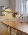 Lighted Makeup Mirror ø 26 cm Gold and White SAVOIE_901681