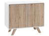 Sideboard White with Light Wood MILO_749574