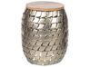 Odkládací stolek z mangového dřeva světlé dřevo/stříbrný JABIRU_854383