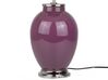 Ceramic Table Lamp Purple BRENTA_690571