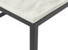 Tavolino da caffè effetto marmo beige nero 100 x 60 cm DELANO_705776
