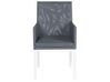 Ensemble de jardin en aluminium gris table et 6 chaises BACOLI_679185