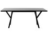 Eettafel hout zwart 180 x 100 cm LISALA_675519