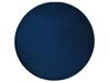 Round Viscose Area Rug ⌀ 140 cm Navy Blue GESI II_793595