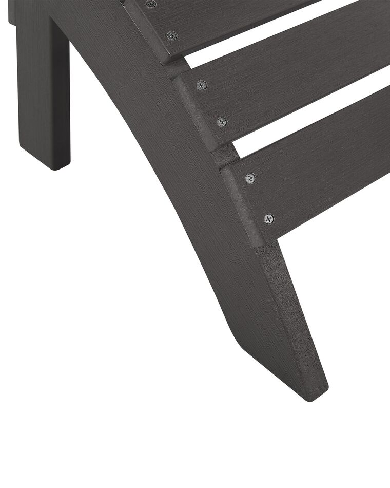 Garden Footstool Dark Grey ADIRONDACK Beliani.co.uk