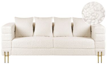 3 personers sofa hvid boucle GRANNA