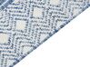 Teppich blau / weiß 300 x 400 cm geometrisches Muster KAWAS_883940