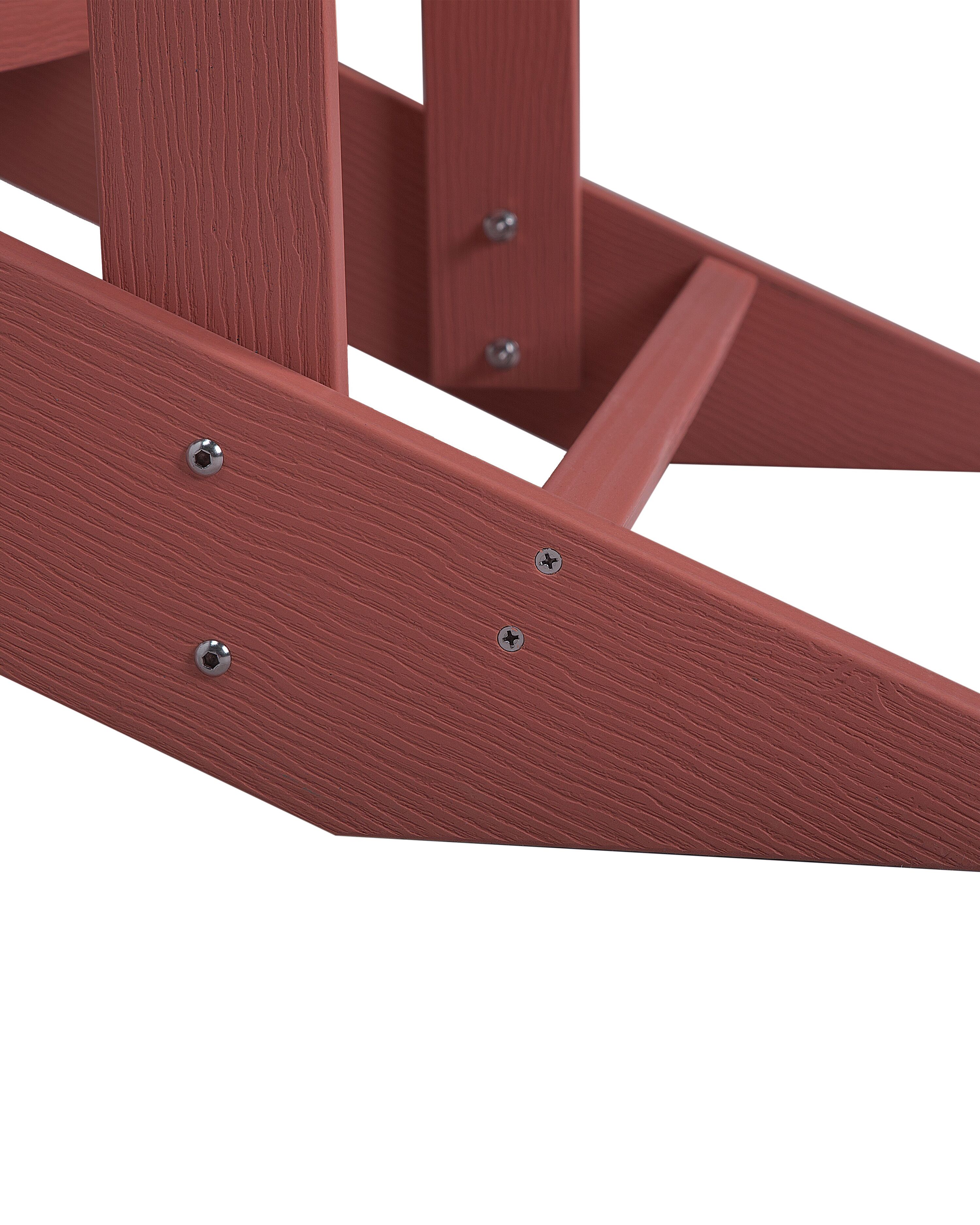 Garden Chair Red ADIRONDACK Beliani.co.uk