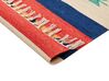 Kelim Teppich Baumwolle mehrfarbig 80 x 300 cm geometrisches Muster Kurzflor MARGARA_869773