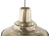 Metal Pendant Lamp Brass PINEGA_721276
