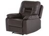 Faux Leather Manual Recliner Living Room Set Brown BERGEN_681642