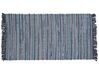 Teppich Baumwolle grau 80 x 150 cm Kurzflor BESNI_805861