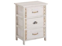 Yöpöytä puinen kermanvalkoinen LOBIS Yöpöytä puinen kermanvalkoinen LOBIS