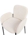 Set of 2 Fabric Dining Chairs Beige ALBEE_908164