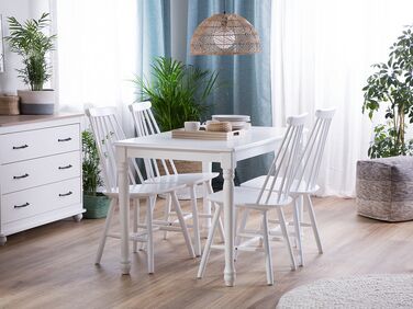 Wooden Dining Table 120 x 75 cm White CARY