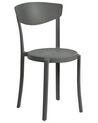 Sada 8 jídelních židlí tmavě šedé VIESTE_861703