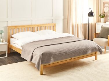 Quilted Bedspread 200 x 220 cm Taupe NAPE