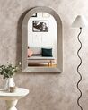 Espelho de parede em madeira branca creme 65 x 107 cm CHANDON_899862