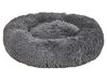Faux Fur Pet Bed ø 60 cm Dark Grey KULU_826570