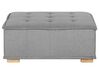 Canapé d'angle modulable 4 places en tissu gris TIBRO_825621