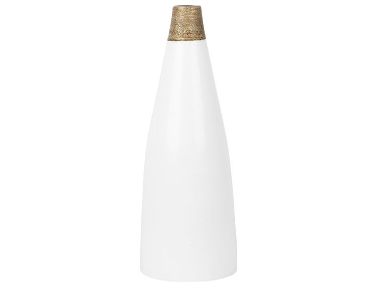 Terracotta Decorative Vase 53 cm White EMONA_735820