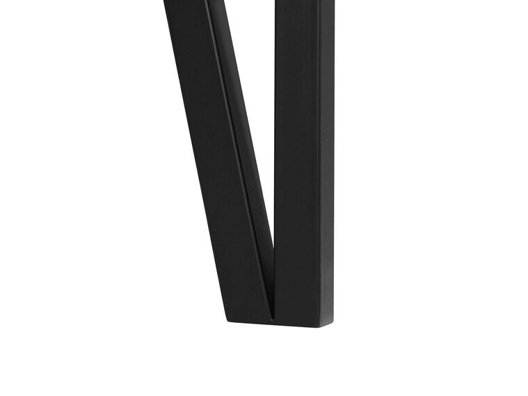 Dining Table 150 x 90 cm Light Wood with Black ADENA Beliani.co.uk