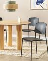 Set of 4 Dining Chairs Black ASTORIA_868249