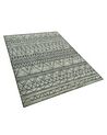 Teppich schwarz-grau 160 x 230 cm Zickzackmuster Kurzflor KEBAN_796363