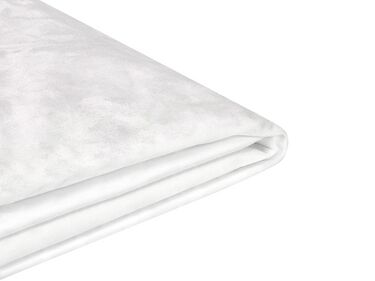 Capa em veludo branco 160 x 200 cm para cama FITOU