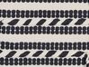 Set of 2 Cotton Cushions Striped Pattern 45 x 45 cm Black and White ENDIVE_843534