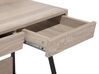 Skrivbord med 2 lådor 73 x 48 cm ljusbrun BROXTON_710668