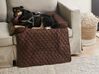 Fabric Dog Sofa Bed 70 x 100 cm Brown BOZAN_783500