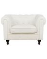 Fabric Armchair Off-White CHESTERFIELD_912065