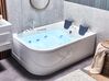 Left Hand Whirlpool Corner Bath with LED 1700 x 1190 mm White BAYAMO_821148