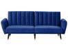 Velvet Sofa Bed Navy Blue VIMMERBY_771576