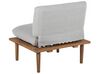 2 Seater Acacia Wood Garden Sofa Set Grey FRASCATI_718982