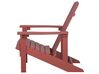 Garden Chair with Footstool Red ADIRONDACK_809680