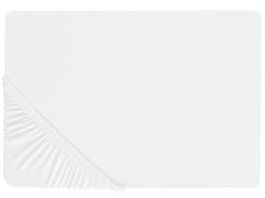 Puuvillalakana muotoonommeltu valkoinen 140 x 200 cm JANBU