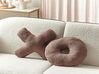 2 dekorative puder teddy brun bogstaver HESPERIS_888252