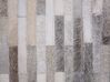 Kožený koberec 160 x 230 cm sivý AHILLI_688993