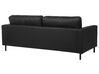 3 Seater Leather Sofa Black SAVALEN_723695