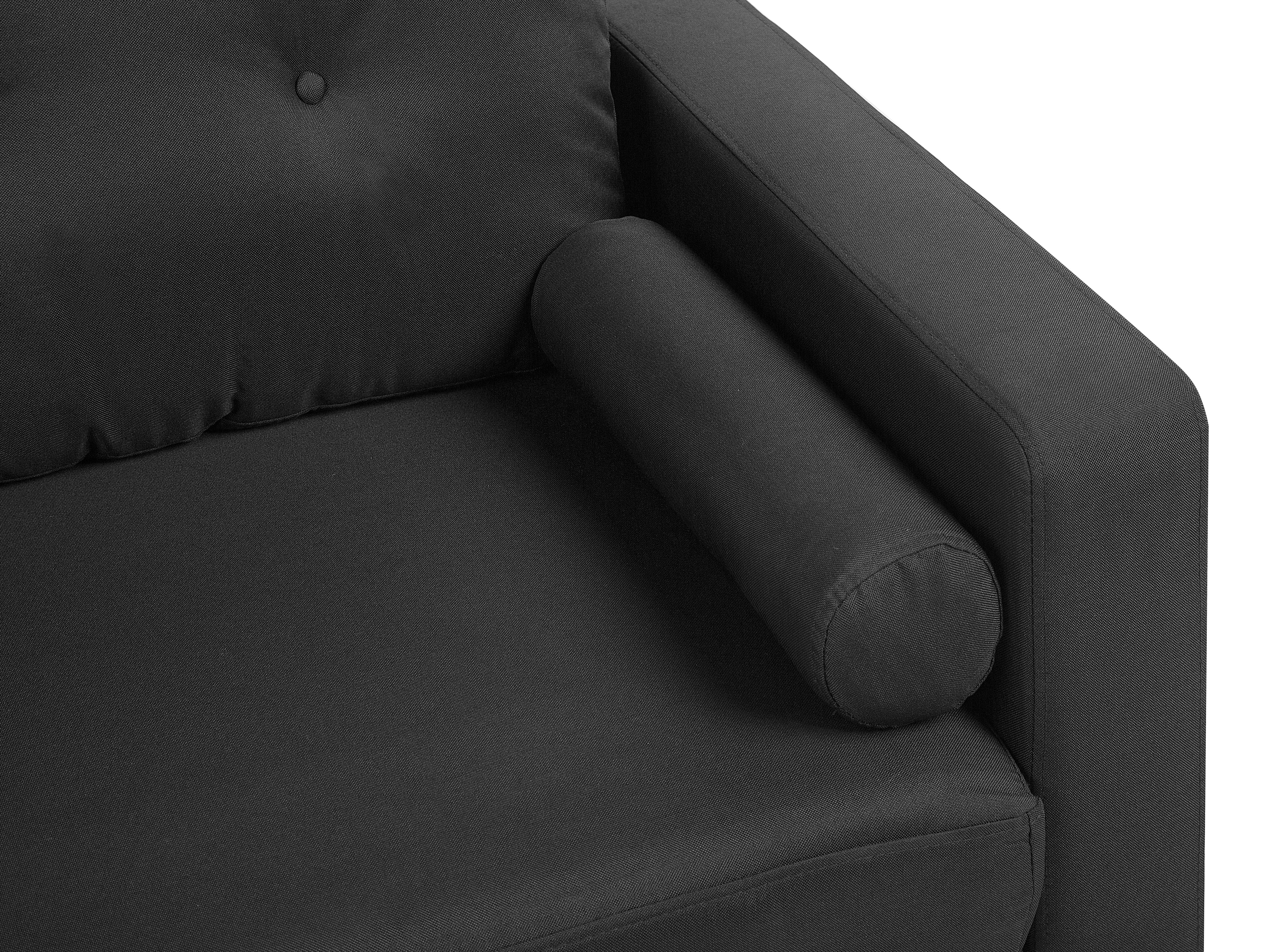 Sofa 2-osobowa czarna KALMAR