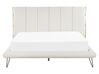Letto a doghe in similpelle bianco 160 x 200 cm BETIN_788908
