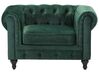 Sofa Set Samtstoff grün 4-Sitzer CHESTERFIELD_707720