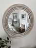 Kulaté nástěnné zrcadlo ø 60 cm krémově bílé DELICAS_874245