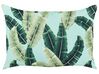 Set of 2 Outdoor Cushions Leaf Motif 40 x 60 cm Green BOISSANO_882830
