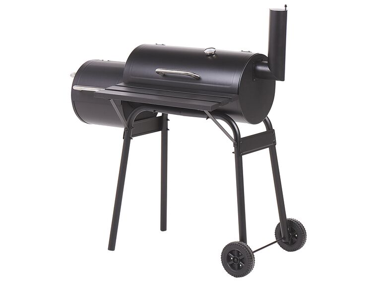 Charcoal BBQ Grill and Smoker Black KATLA_820693