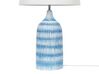 Lampada da tavolo ceramica bianco e azzurro 66 cm GEORGINA_822453