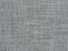 Cama con somier de poliéster gris claro/madera clara 180 x 200 cm SENNEZ_684316