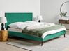 Łóżko welurowe 180 x 200 cm zielone BAYONNE_870900